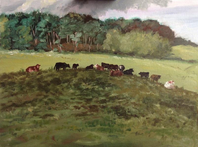 painting of cows