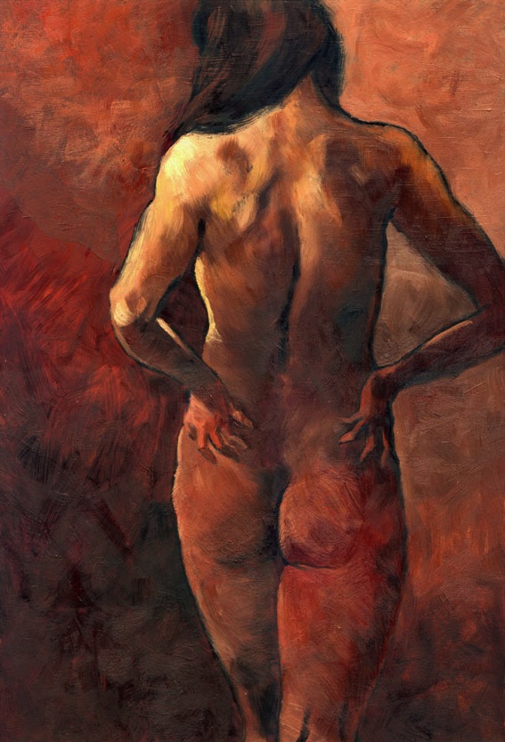 female nude painting