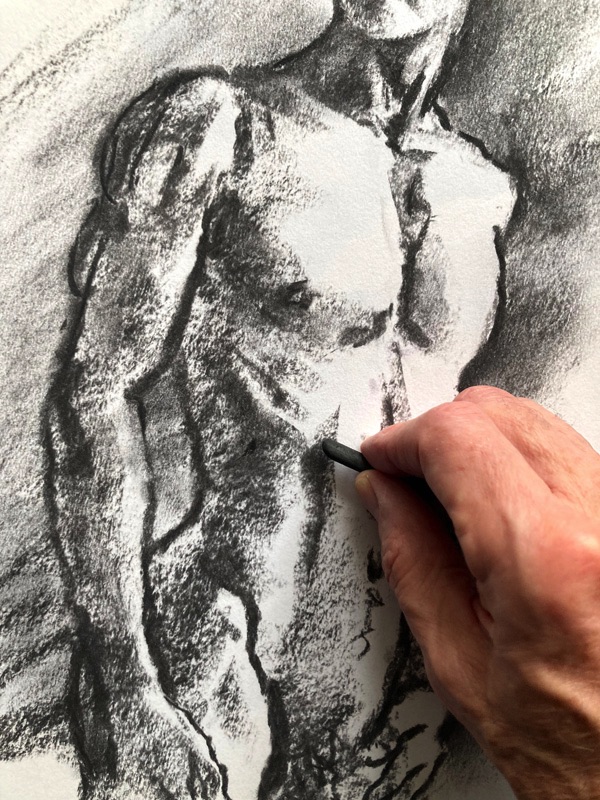 life drawing charcoal